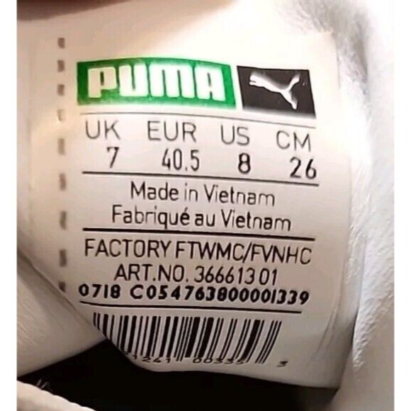 Puma Mens‎ Shoes Sneakers GV Special Plus 366613 01 White Athletic US Size 8 M - Picture 8 of 10